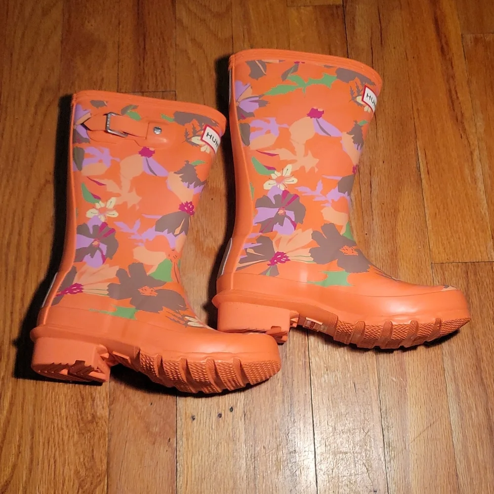 💥SALE💥Hunter Original Big Kids Rain 🌧  Boots - Picture 2 of 6